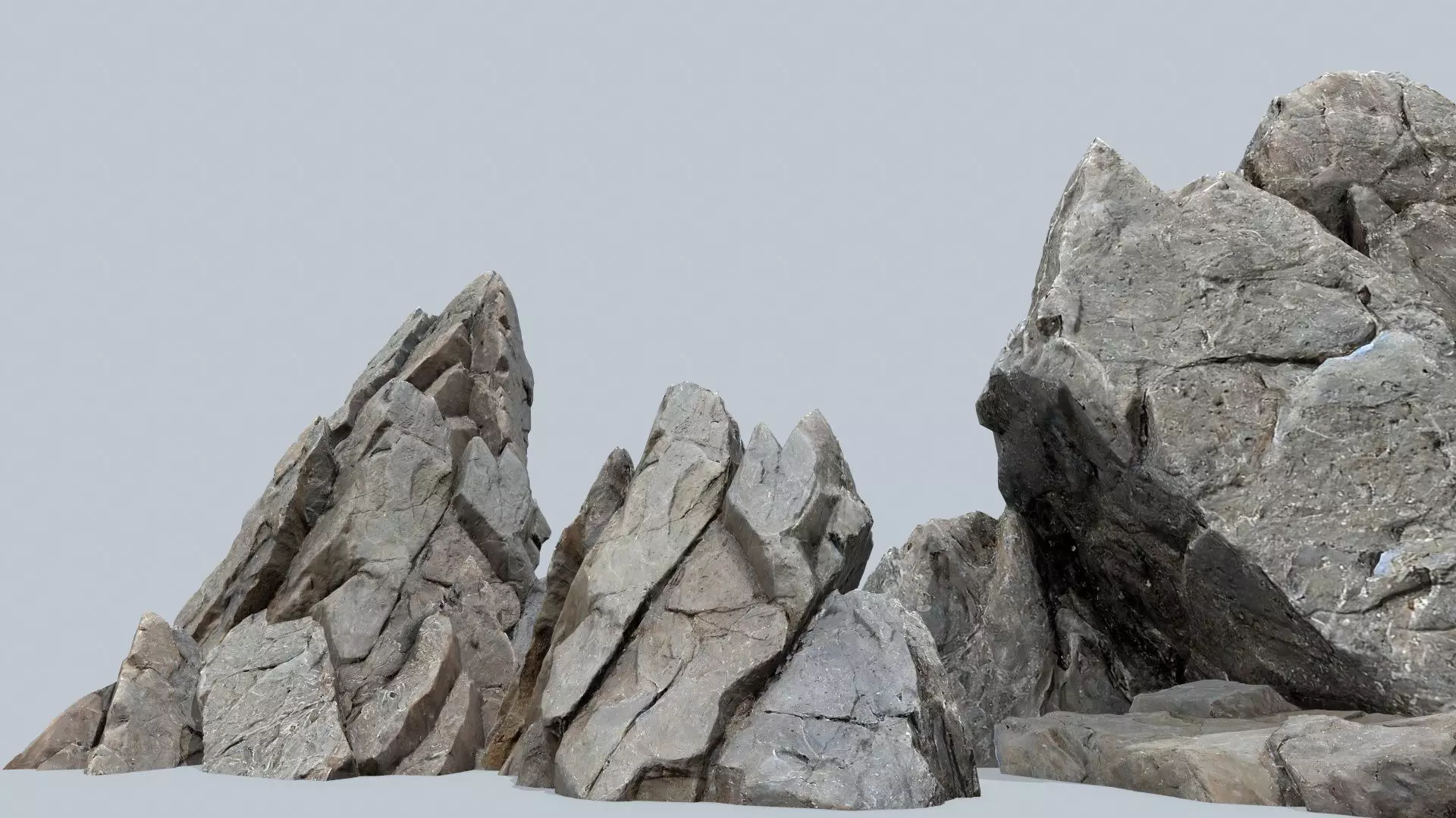 River stone Low-poly 3D model
