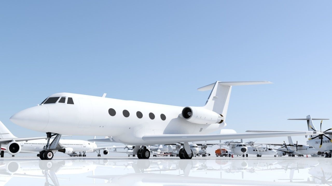 Grumman G1159 GII Static Low-poly 3D model_8