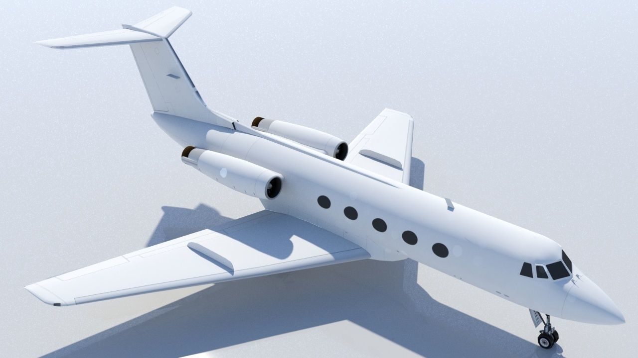 Grumman G1159 GII Static Low-poly 3D model_6