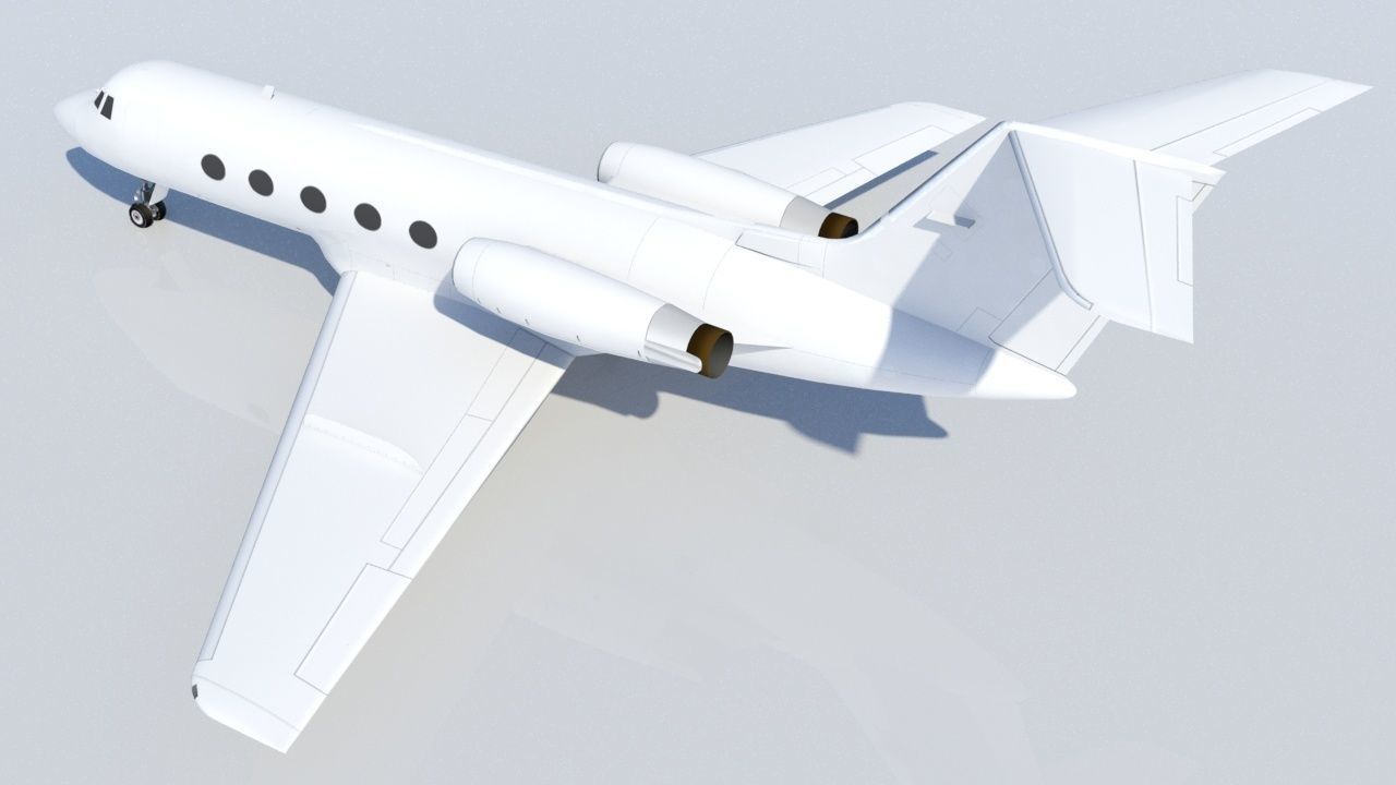 Grumman G1159 GII Static Low-poly 3D model_2