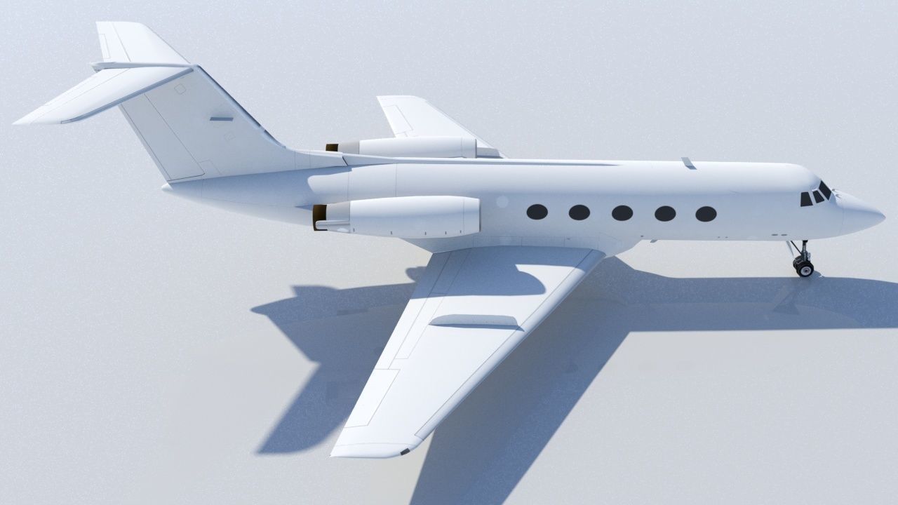 Grumman G1159 GII Static Low-poly 3D model_5