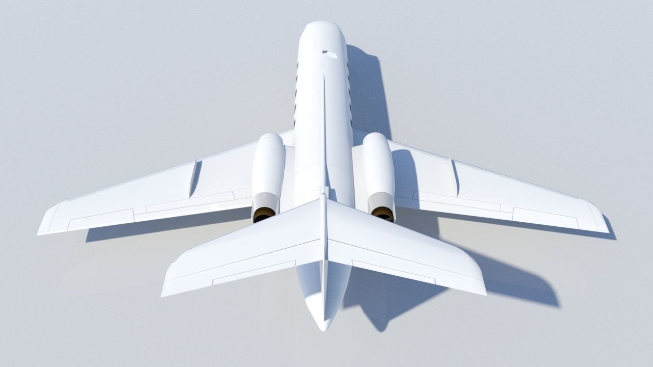 Grumman G1159 GII Static Low-poly 3D model_3