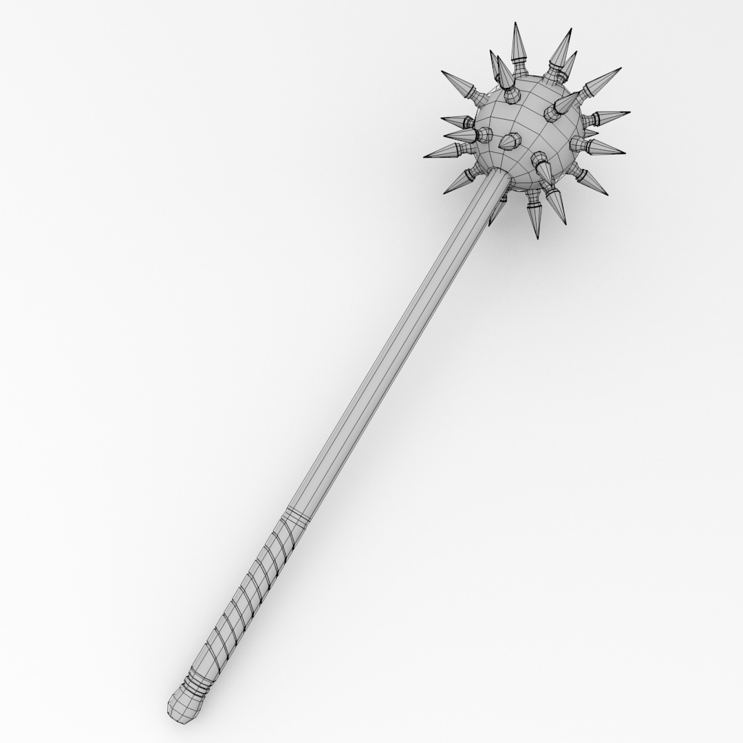 Mace Ball 3D Model .3ds .fbx .blend .dae