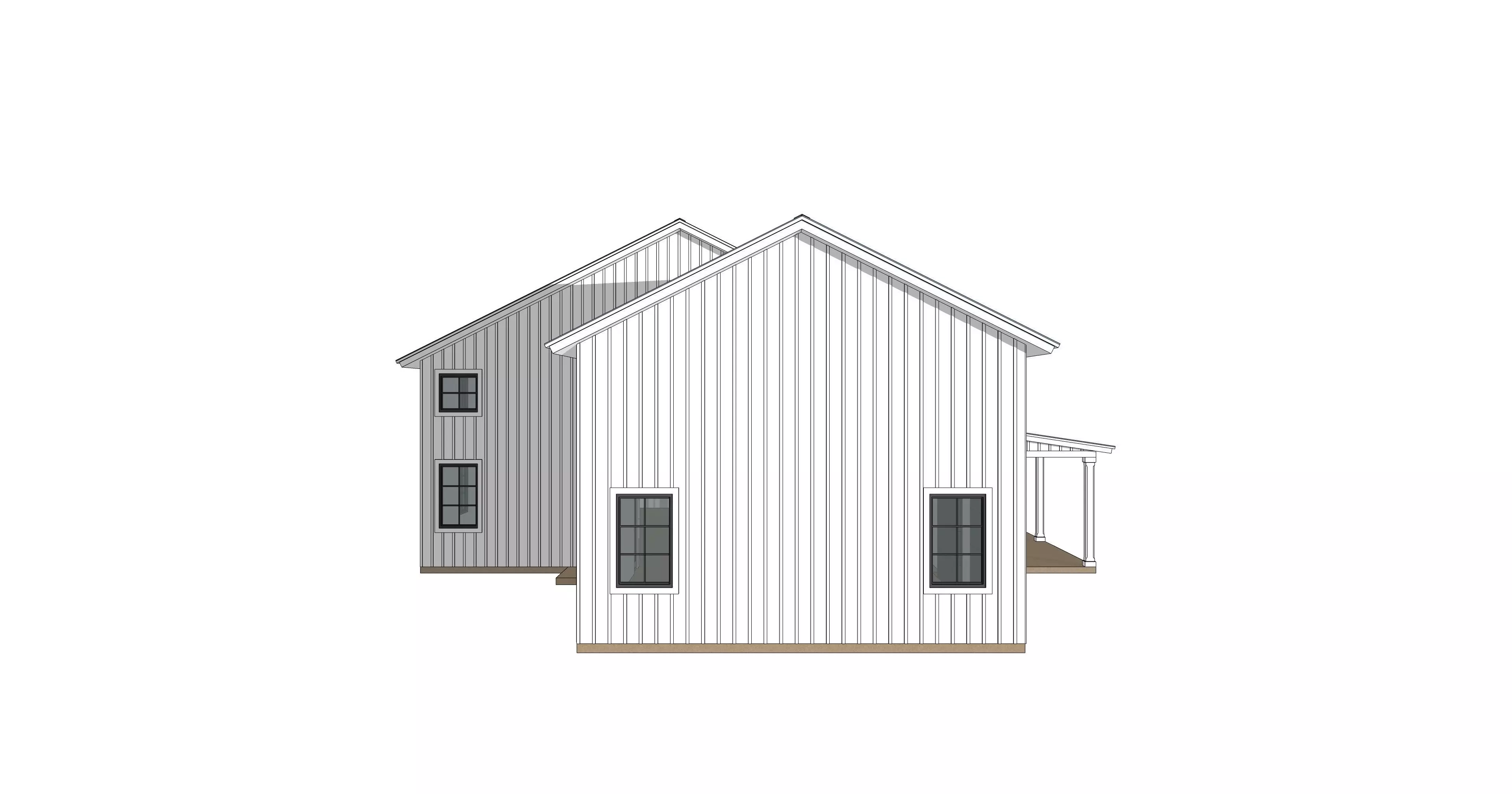 Barndominium House 033 -Archimple LLC Low-poly 3D model_0