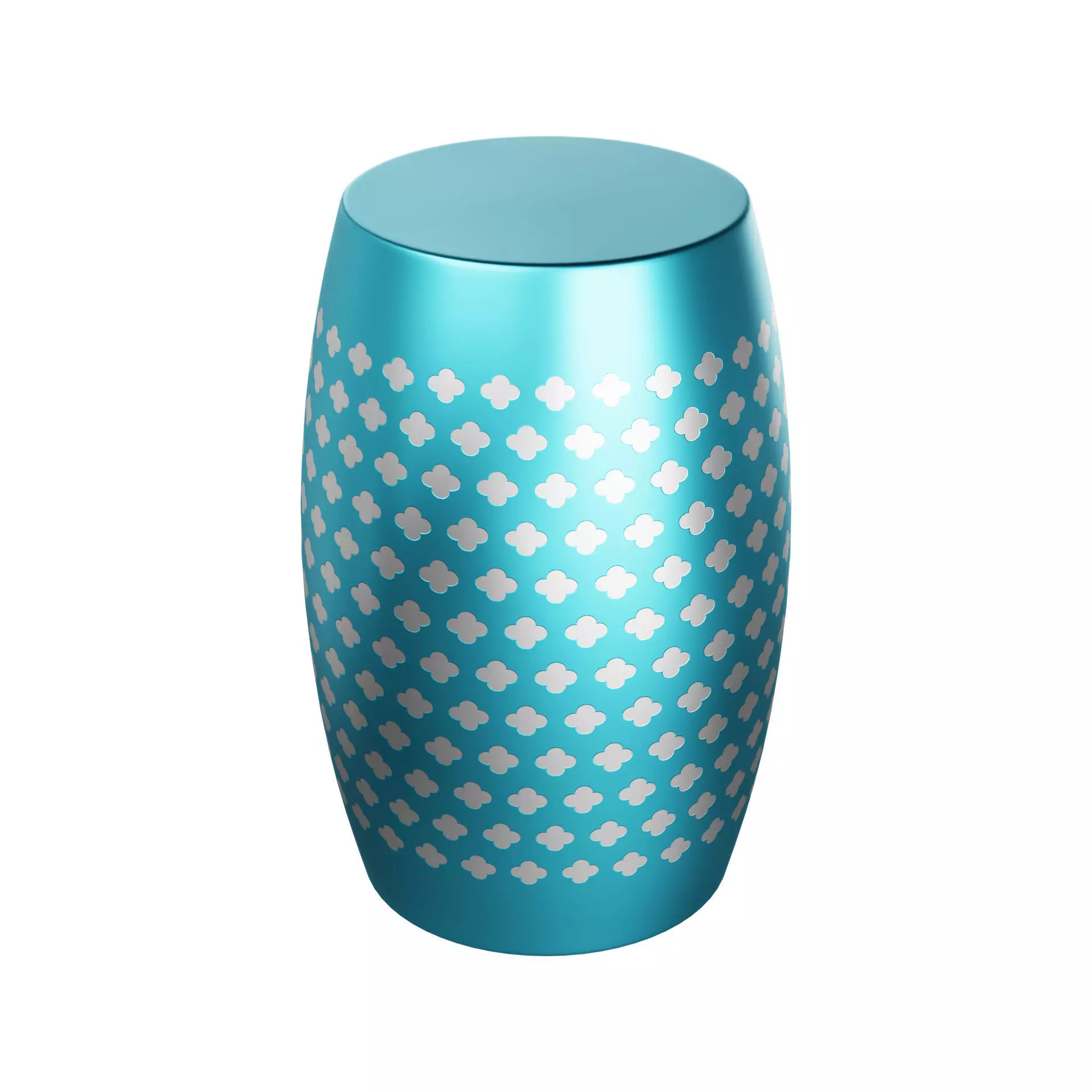 Steel Side Table 3D model_0