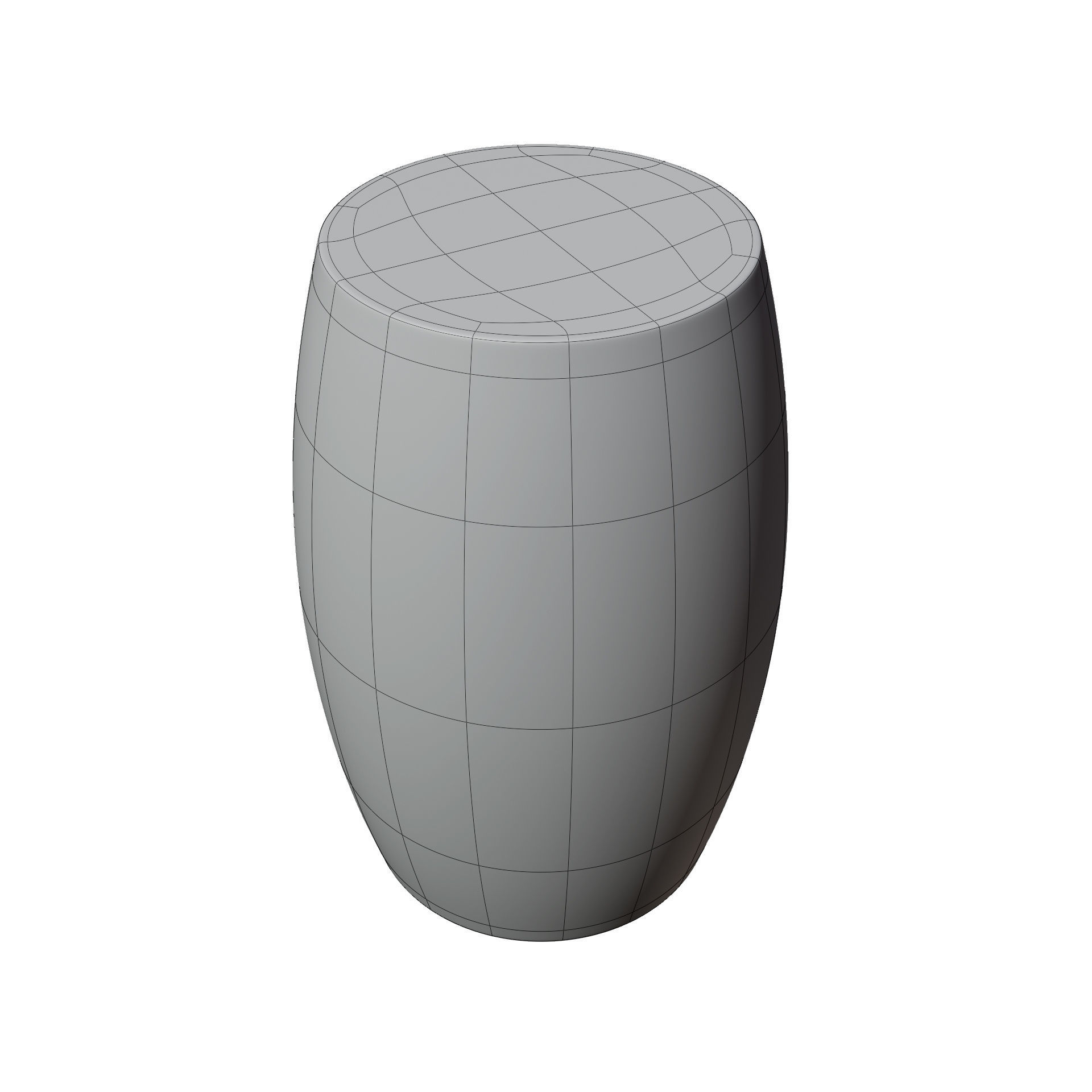 Steel Side Table 3D model_6