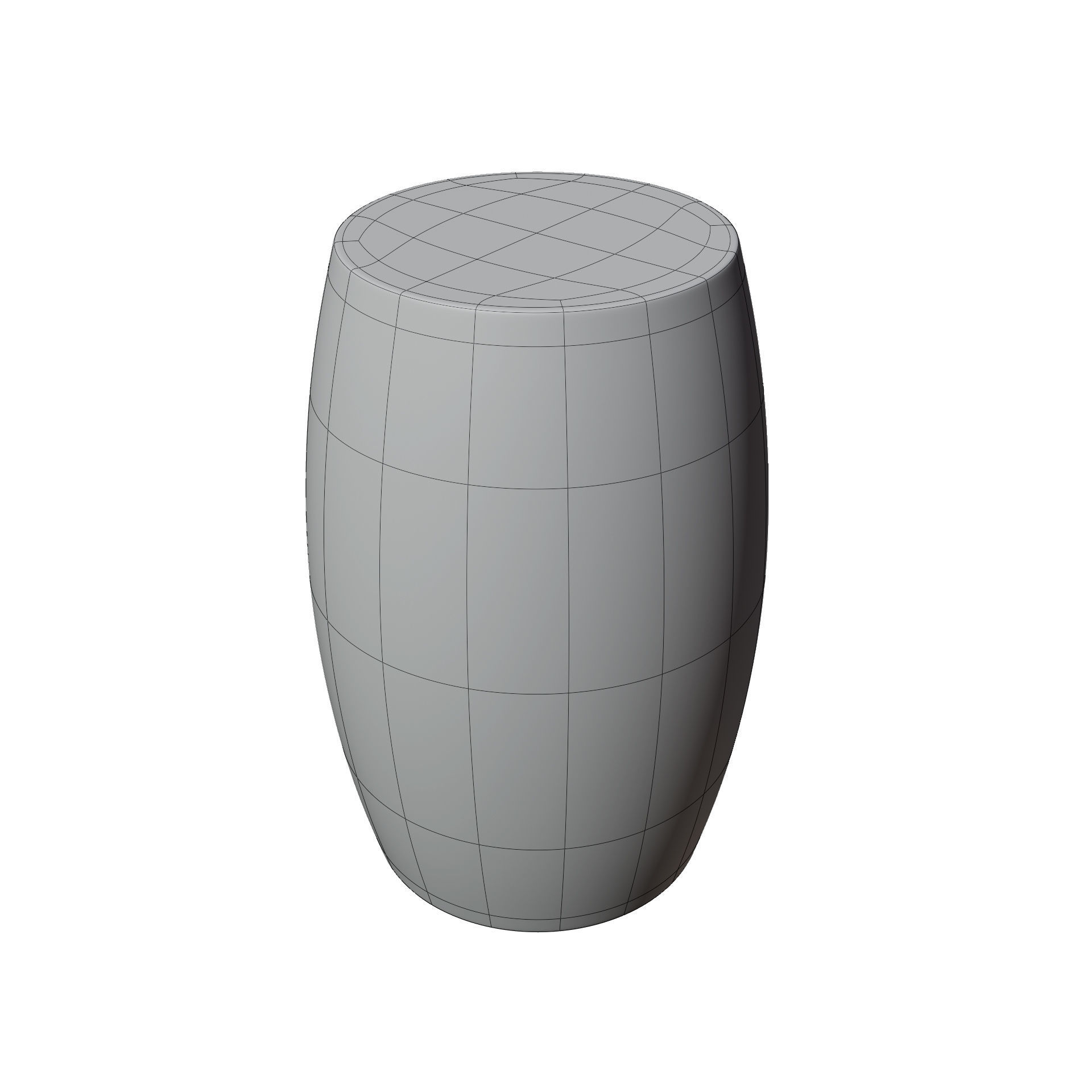 Steel Side Table 3D model_5