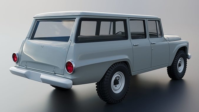 International Travelall 4x4 1962 3D print model 7