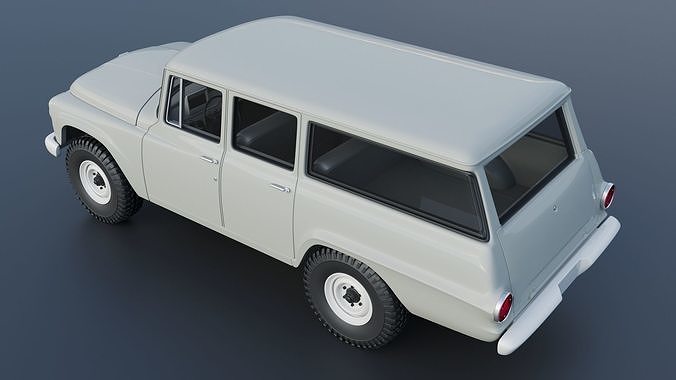 International Travelall 4x4 1962 3D print model 6