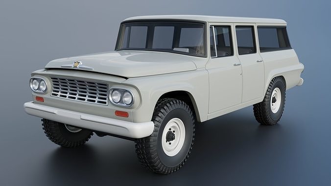International Travelall 4x4 1962 3D print model 3