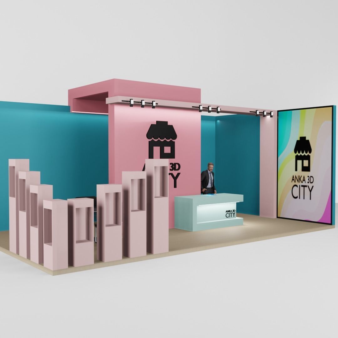 exhibition pastel 3D model_5