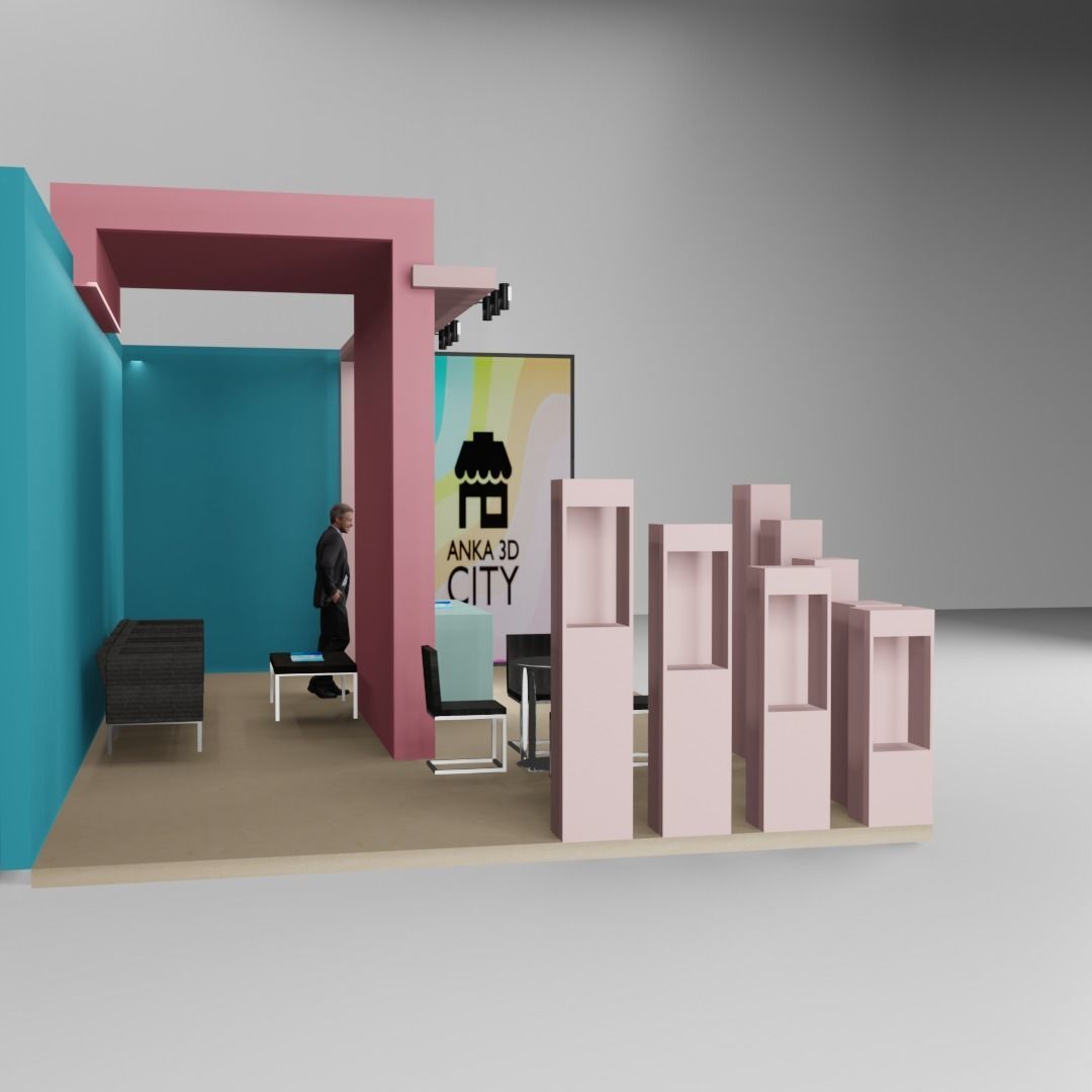 exhibition pastel 3D model_6