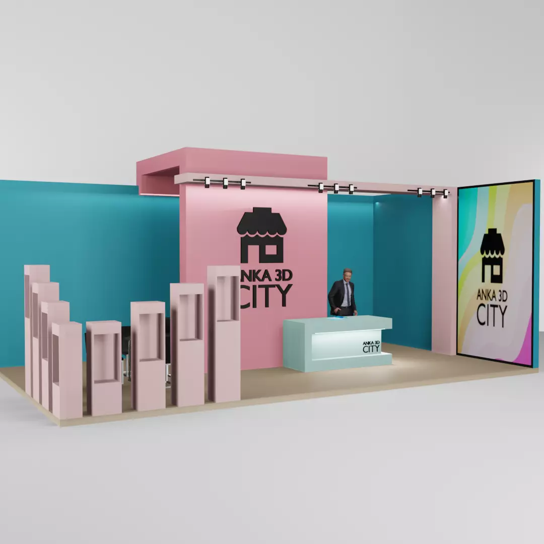 exhibition pastel 3D model_0