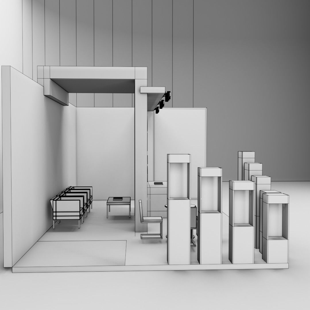 exhibition pastel 3D model_12