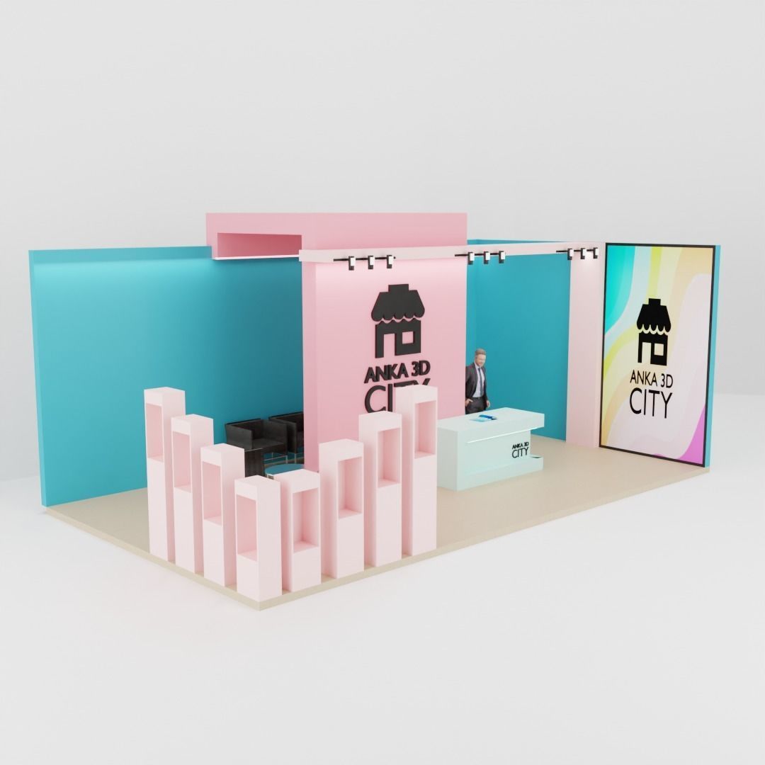 exhibition pastel 3D model_1