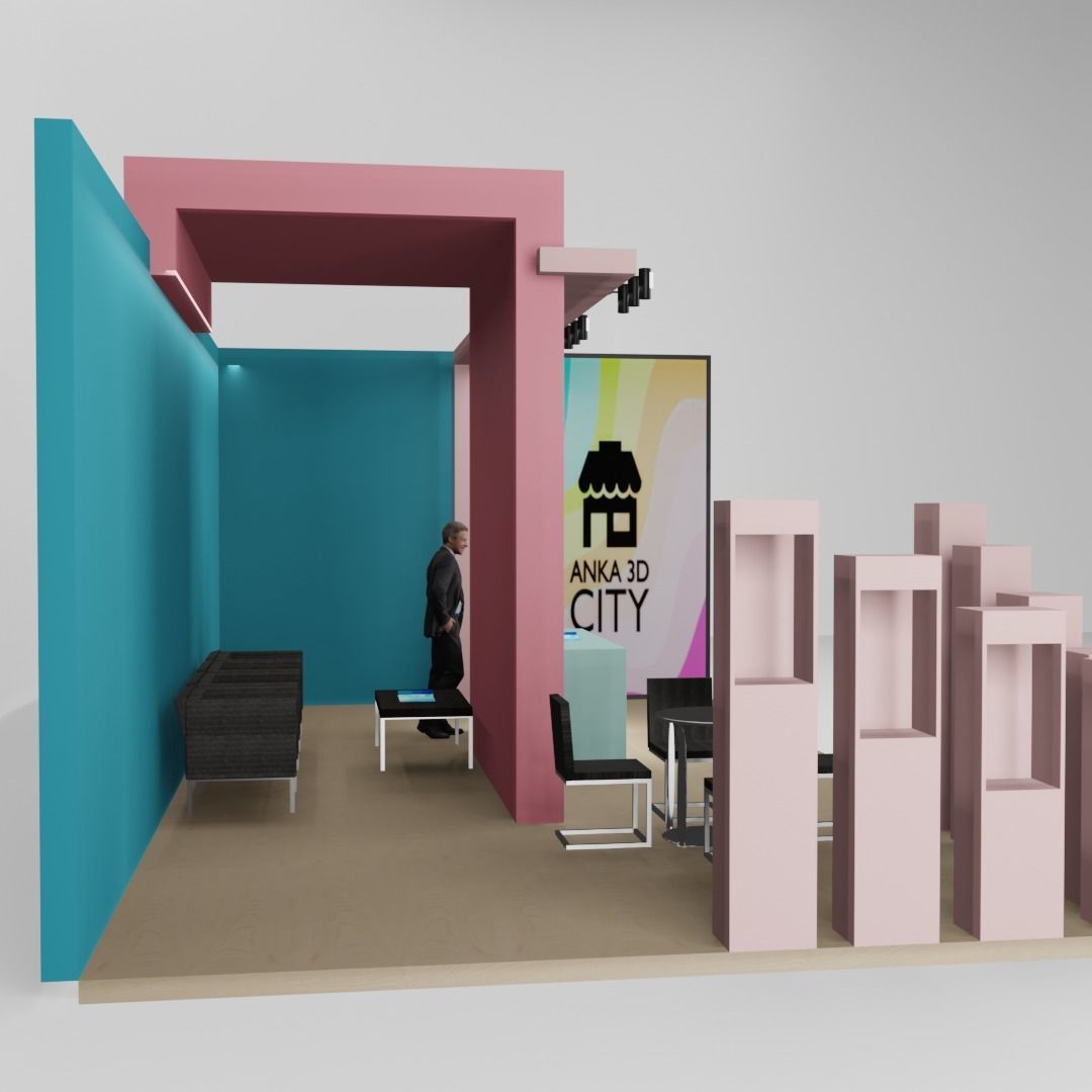 exhibition pastel 3D model_4