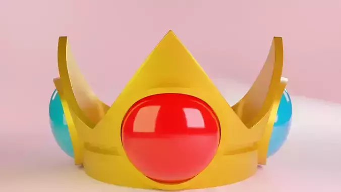 Princess Peach Crown Mario