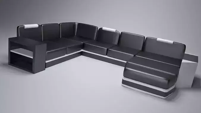 U-shape Sofa 90s style