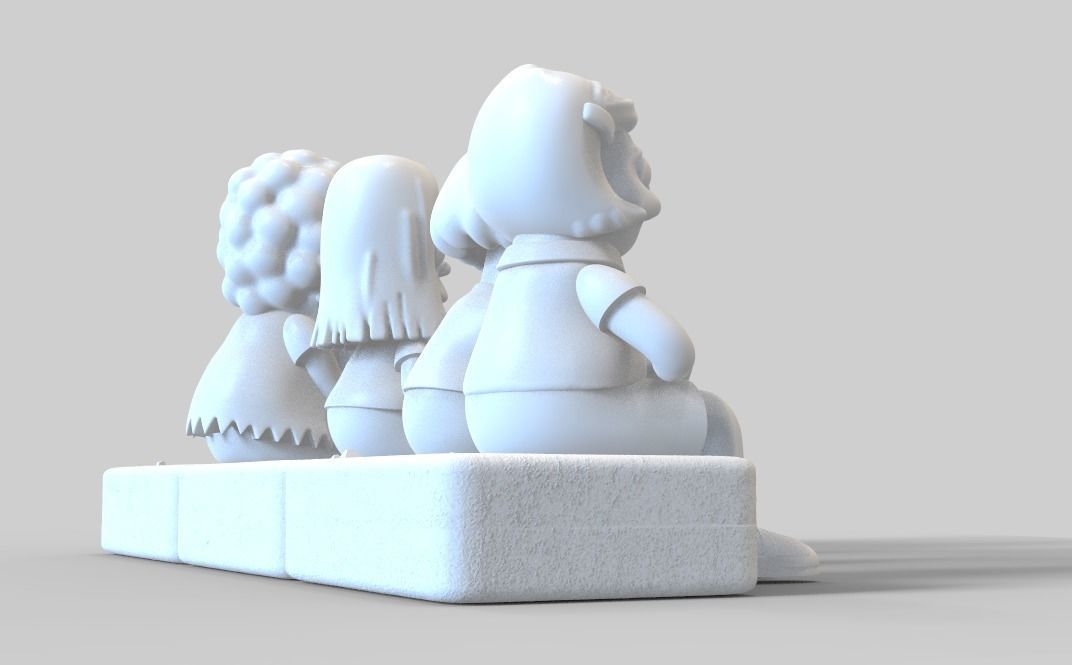 THE SIMPSONS-MILHOUSE WITH A WIG-PARTS AND COMPLETE 3D print model_26