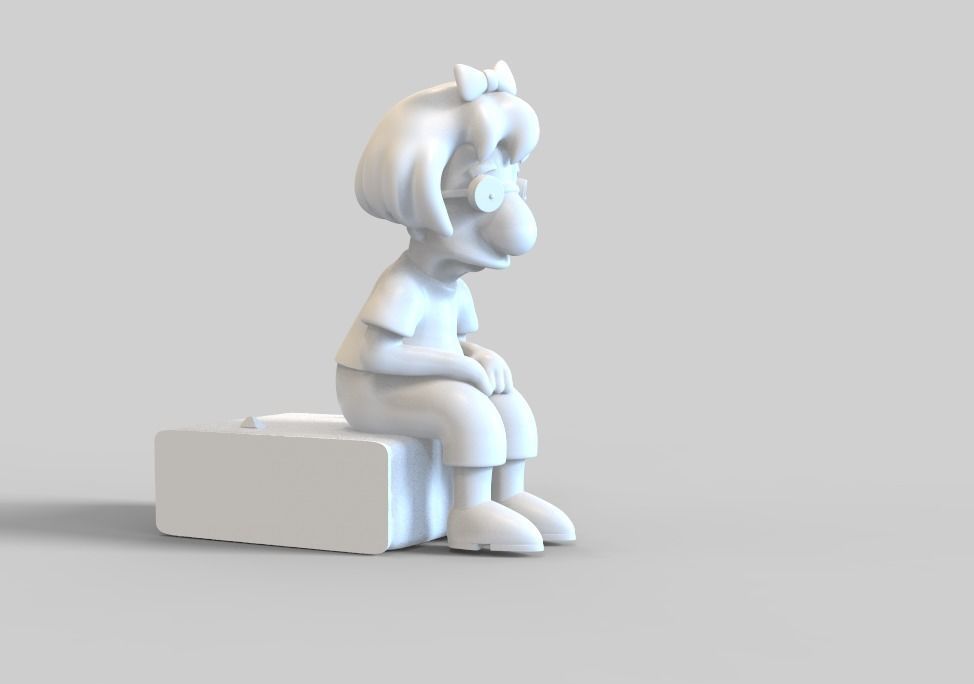 THE SIMPSONS-MILHOUSE WITH A WIG-PARTS AND COMPLETE 3D print model_8