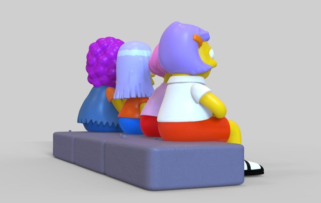 THE SIMPSONS-MILHOUSE WITH A WIG-PARTS AND COMPLETE 3D print model_18