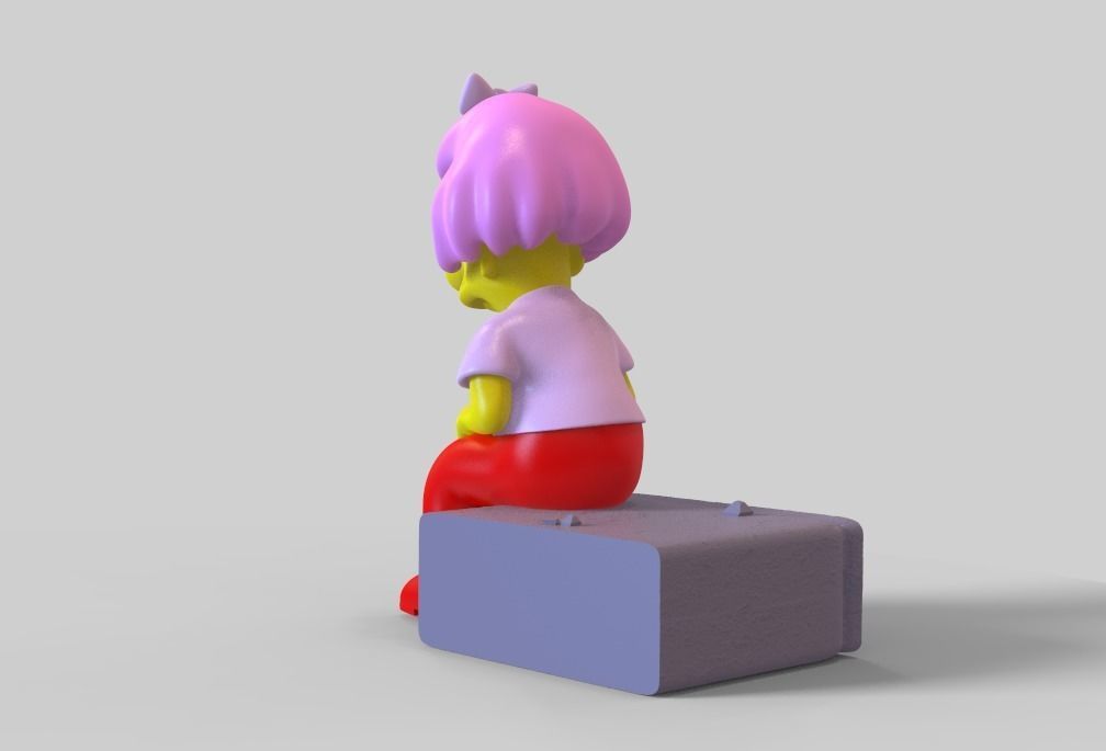 THE SIMPSONS-MILHOUSE WITH A WIG-PARTS AND COMPLETE 3D print model_4