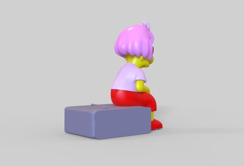 THE SIMPSONS-MILHOUSE WITH A WIG-PARTS AND COMPLETE 3D print model_2
