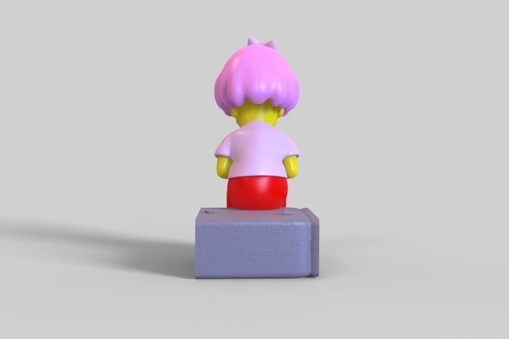 THE SIMPSONS-MILHOUSE WITH A WIG-PARTS AND COMPLETE 3D print model_3