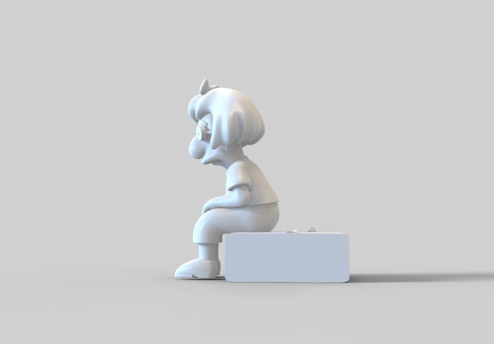 THE SIMPSONS-MILHOUSE WITH A WIG-PARTS AND COMPLETE 3D print model_13