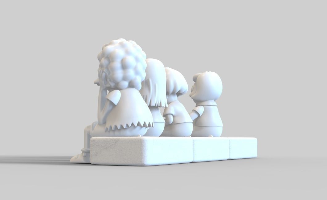 THE SIMPSONS-MILHOUSE WITH A WIG-PARTS AND COMPLETE 3D print model_28