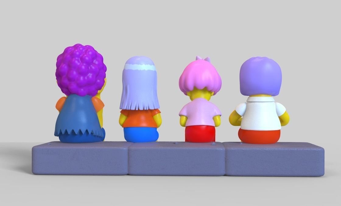 THE SIMPSONS-MILHOUSE WITH A WIG-PARTS AND COMPLETE 3D print model_19