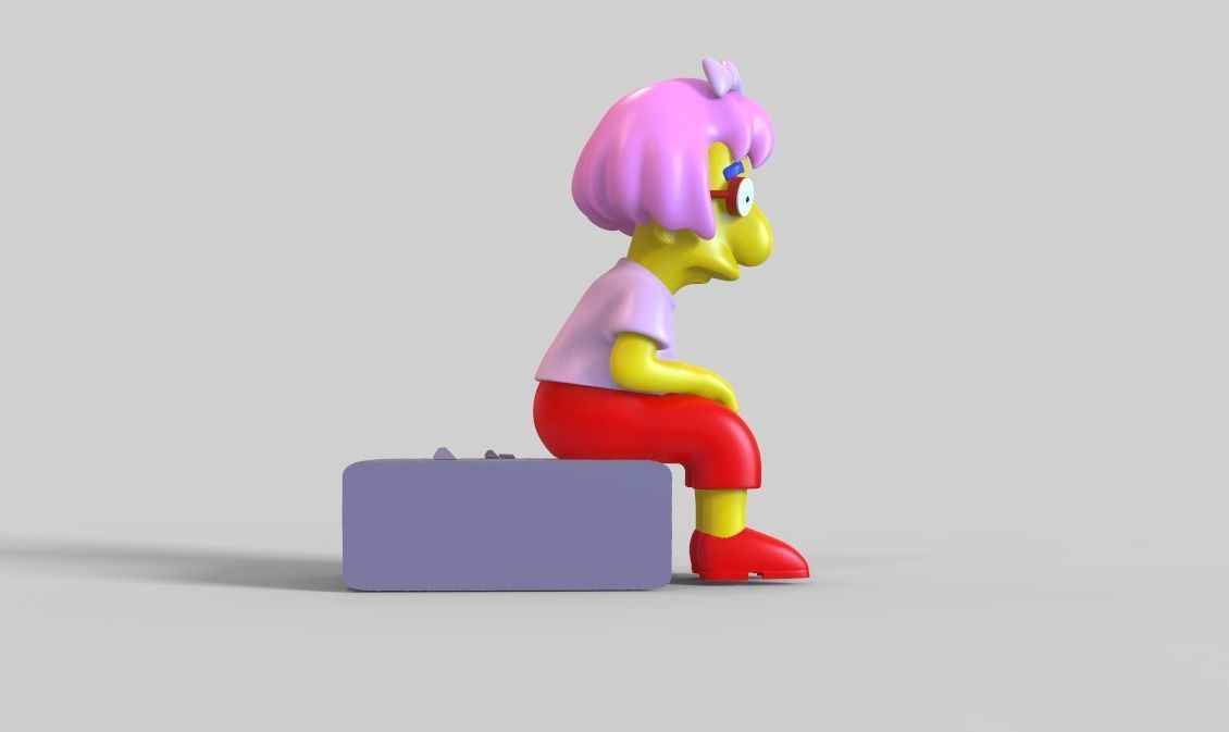 THE SIMPSONS-MILHOUSE WITH A WIG-PARTS AND COMPLETE 3D print model_1