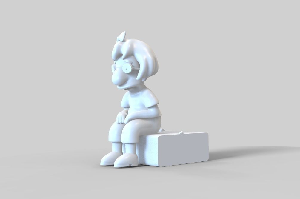 THE SIMPSONS-MILHOUSE WITH A WIG-PARTS AND COMPLETE 3D print model_14
