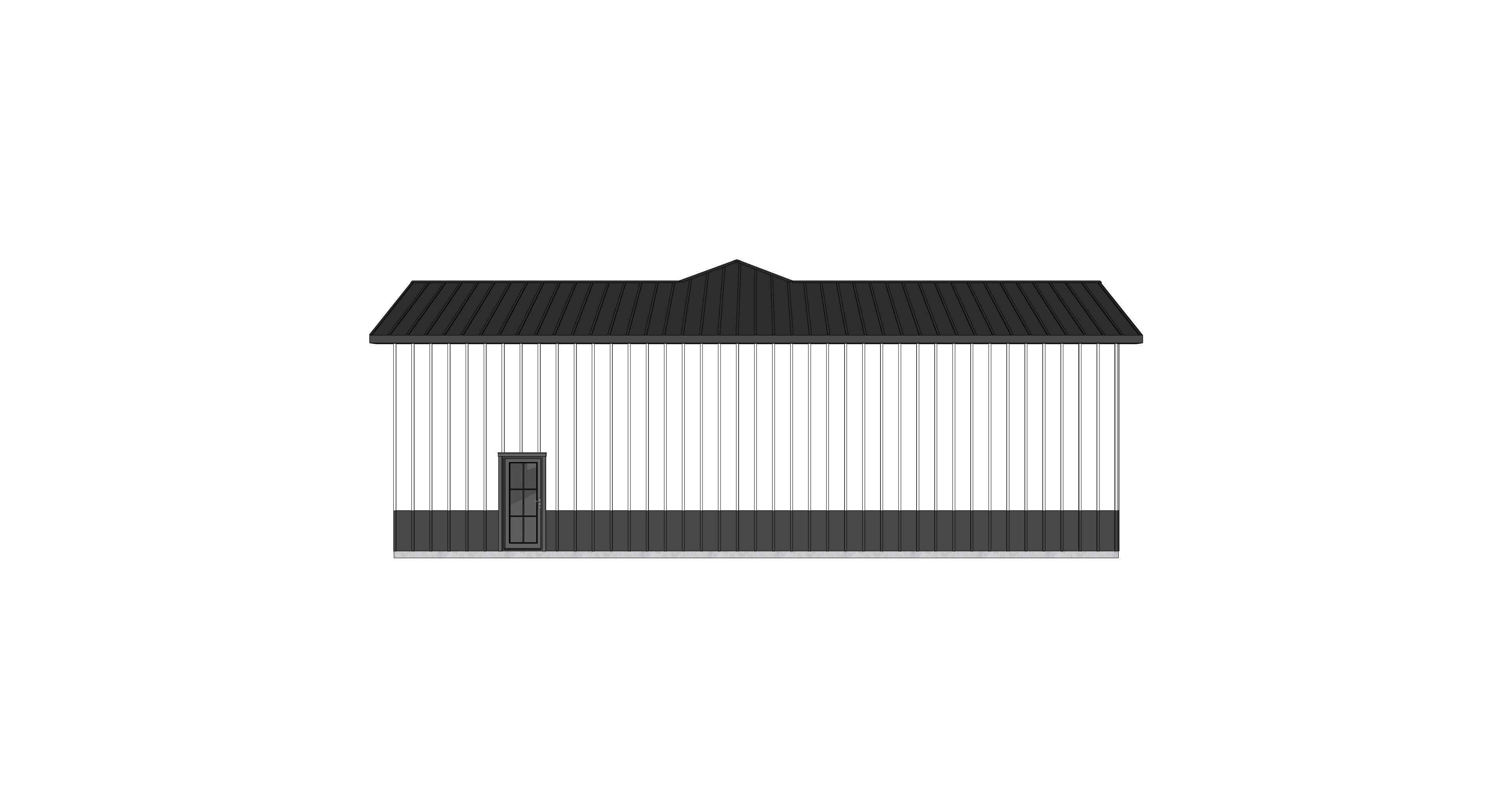 Barndominium House 079 -Archimple LLC Low-poly 3D model_6