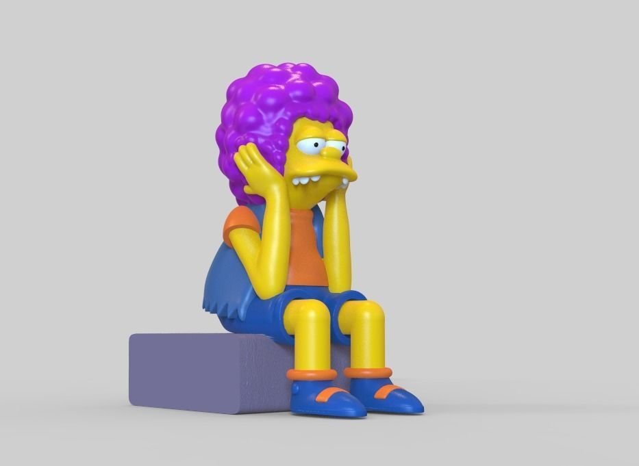 THE SIMPSONS-NELSON WITH A WIG-PARTS AND COMPLETE 3D print model_1