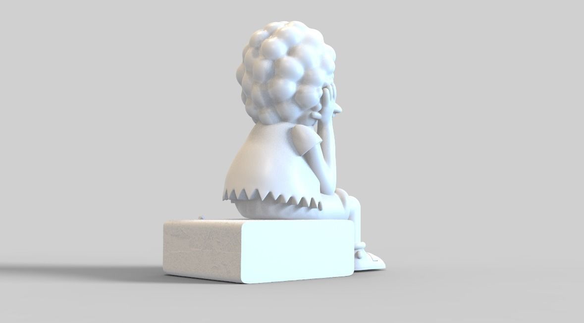 THE SIMPSONS-NELSON WITH A WIG-PARTS AND COMPLETE 3D print model_13