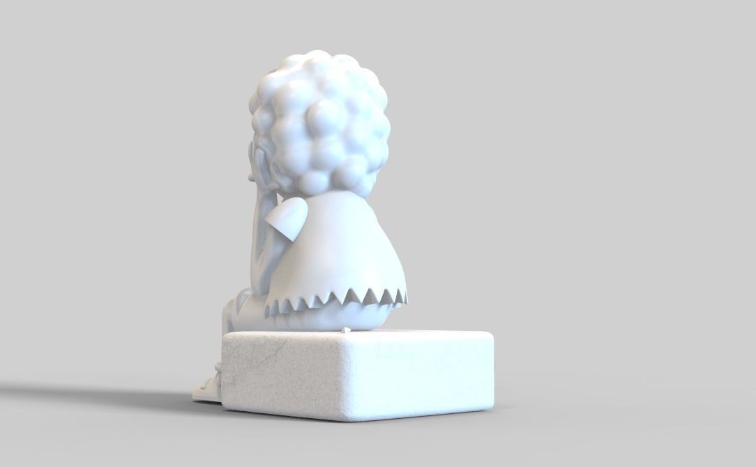 THE SIMPSONS-NELSON WITH A WIG-PARTS AND COMPLETE 3D print model_11