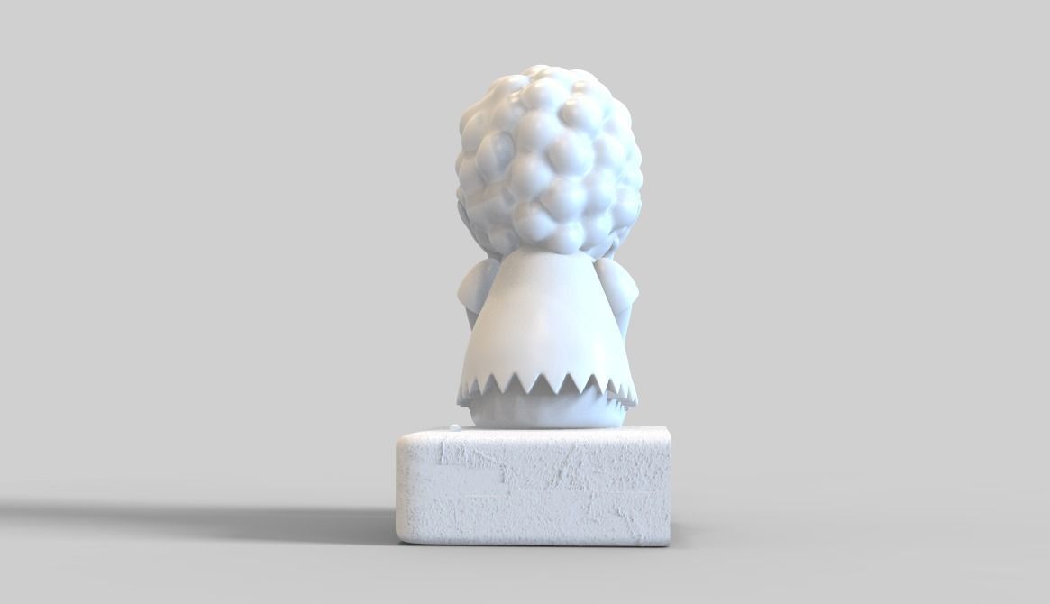 THE SIMPSONS-NELSON WITH A WIG-PARTS AND COMPLETE 3D print model_12