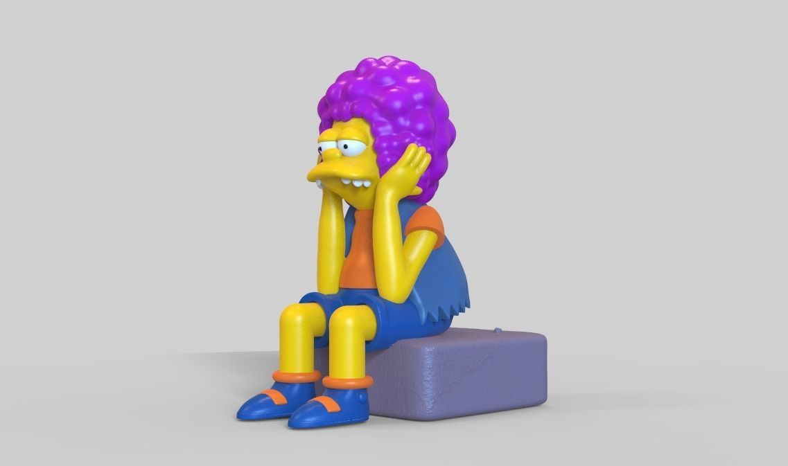 THE SIMPSONS-NELSON WITH A WIG-PARTS AND COMPLETE 3D print model_7