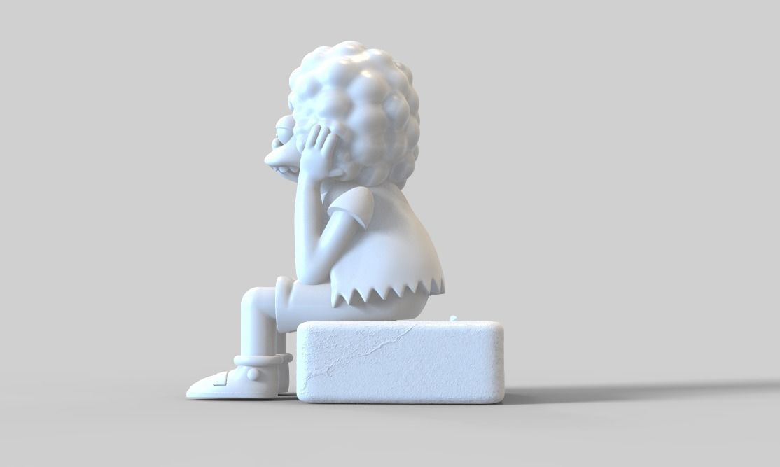 THE SIMPSONS-NELSON WITH A WIG-PARTS AND COMPLETE 3D print model_10