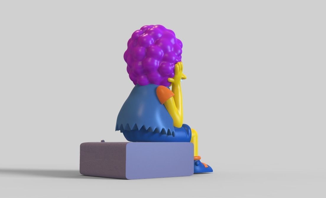 THE SIMPSONS-NELSON WITH A WIG-PARTS AND COMPLETE 3D print model_3