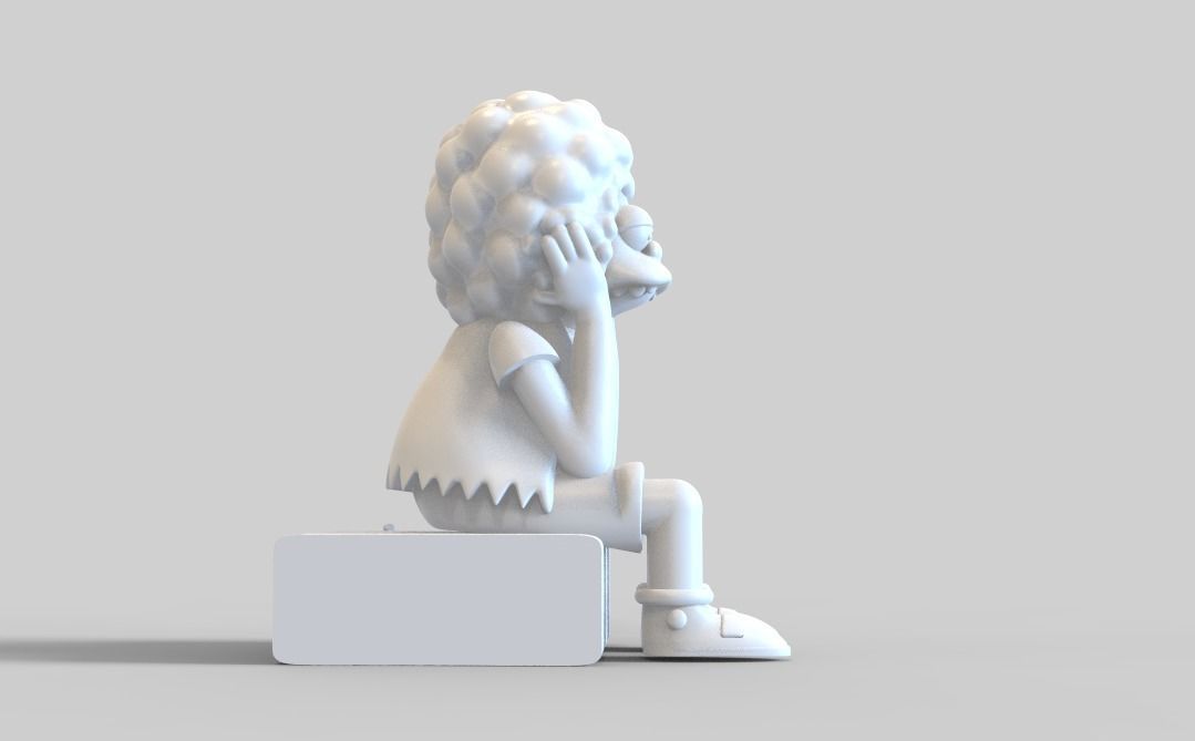 THE SIMPSONS-NELSON WITH A WIG-PARTS AND COMPLETE 3D print model_14