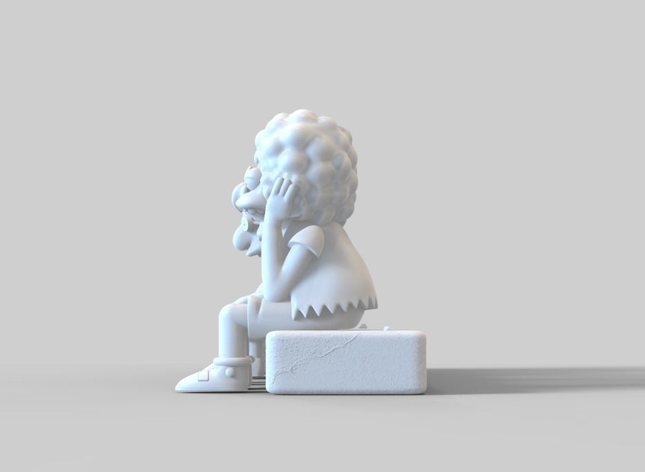 THE SIMPSONS-NELSON WITH A WIG-PARTS AND COMPLETE 3D print model_30