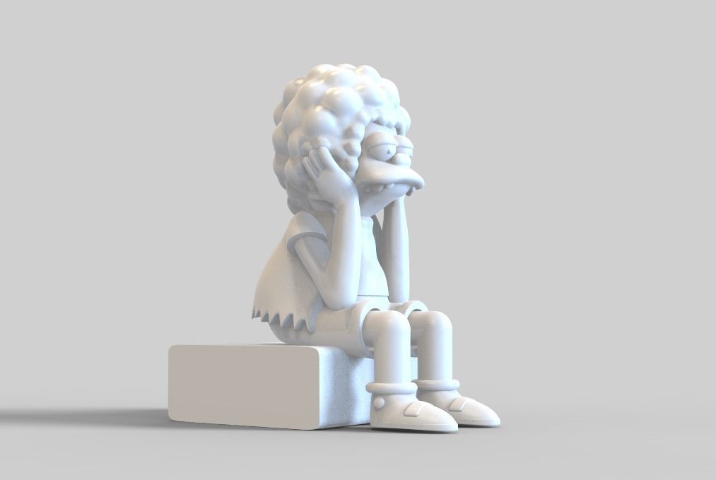 THE SIMPSONS-NELSON WITH A WIG-PARTS AND COMPLETE 3D print model_15