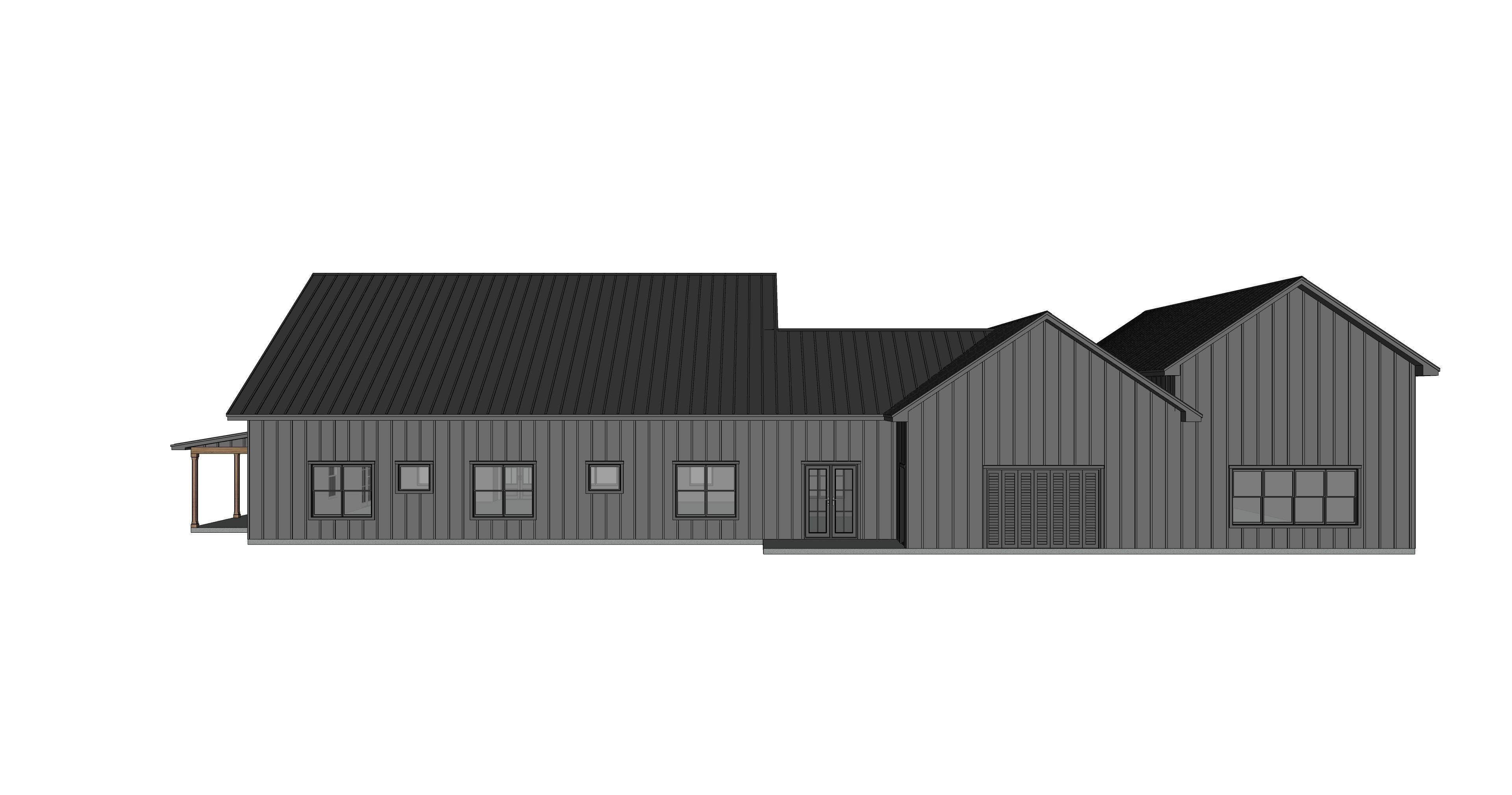 Barndominium House 080 -Archimple LLC Low-poly 3D model_1