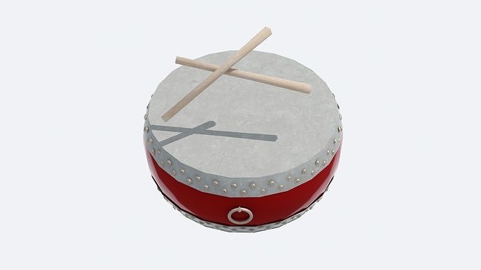 Chinese musical instrument Drum 3 3D model