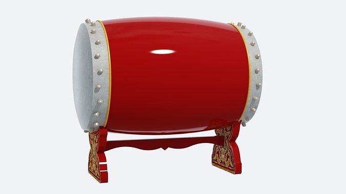 Chinese musical instrument Drum 4 3D model