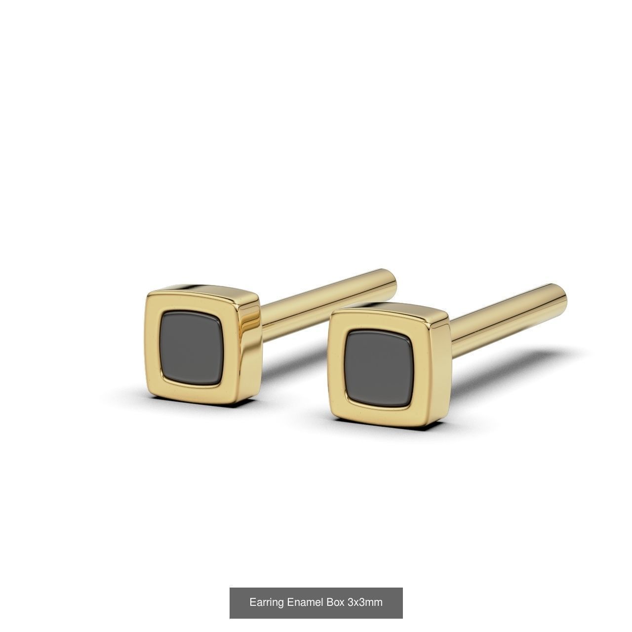 16 Enamel Earring 3D Model Collection_1