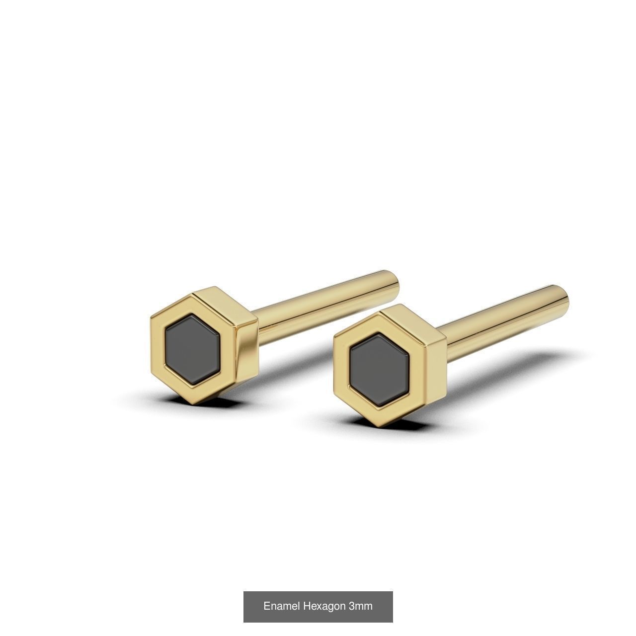 16 Enamel Earring 3D Model Collection_5