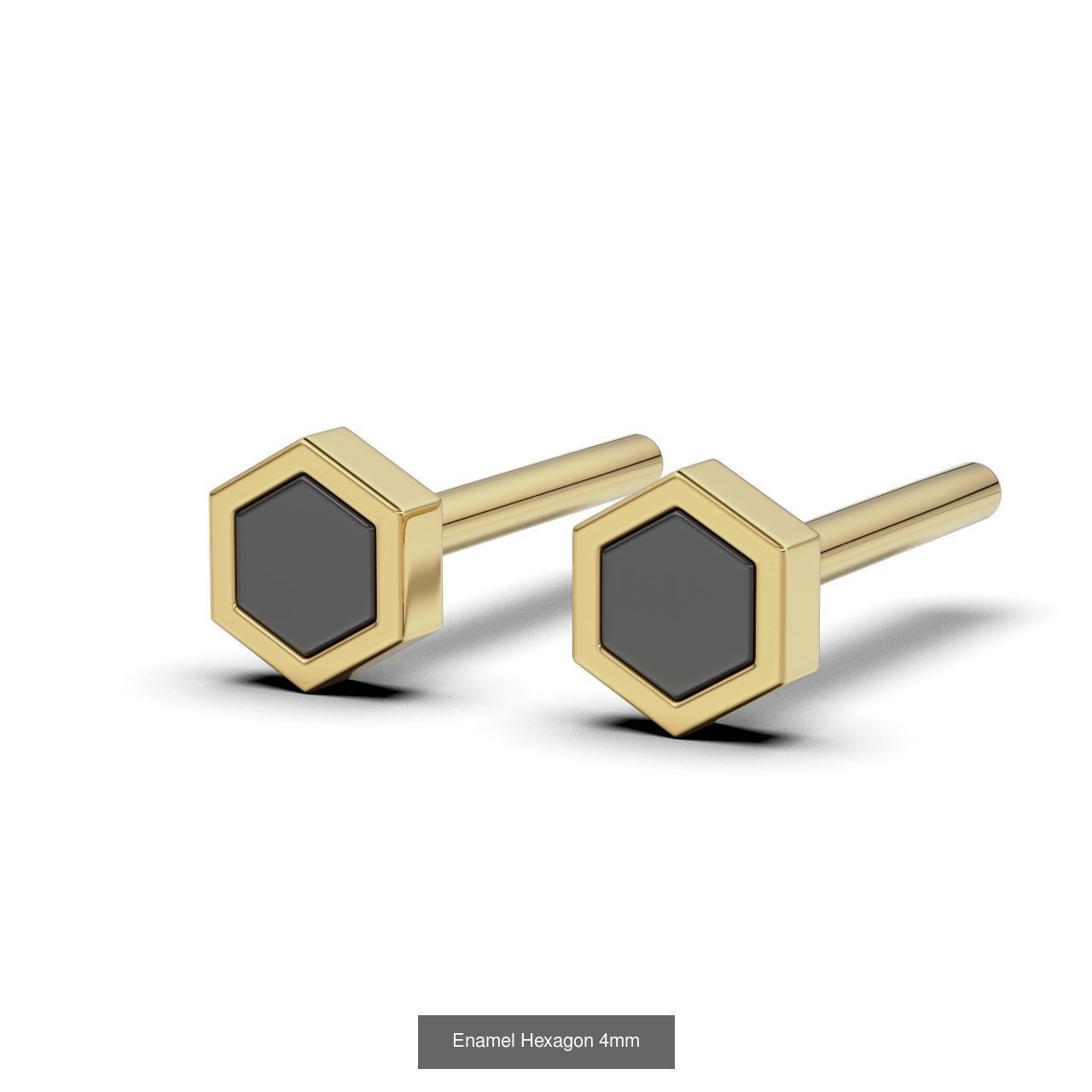 16 Enamel Earring 3D Model Collection_6